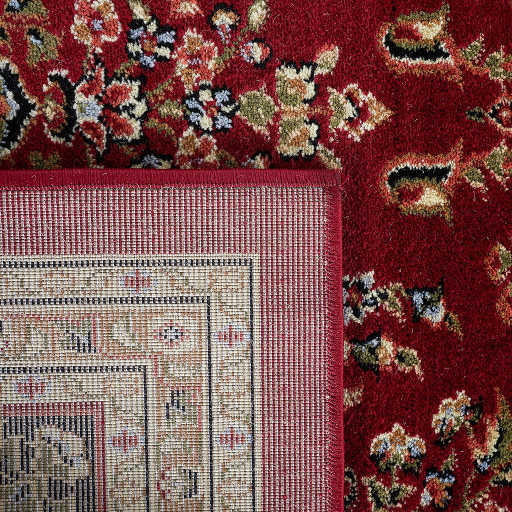 SAFAVIEH Area Rug 9x12 - Lyndhurst Collection - Large - Red & Black, Traditional Oriental Design, Non-Shedding & Easy to Clean, Ideal for Living Room, Bedroom, Dining Space (LNH331B)