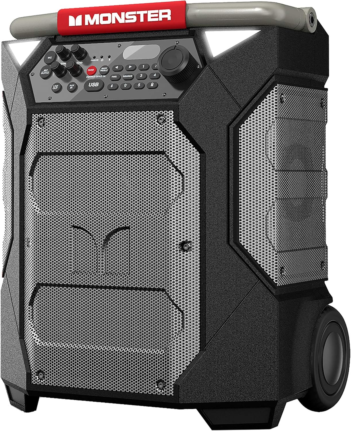 Monster Rockin' Roller 270 Indoor/Outdoor Portable Bluetooth Speaker | up to 200W of 270 Degree Sound & up to 100 Hours of Playtime