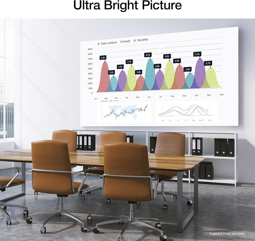 Epson EpiqVision Flex CO-FH02 Full HD 1080p Smart Streaming Portable Projector  3-Chip 3LCD  3 000 Lumen Color/White Brightness  Android TV  Bluetooth  5W Speaker  Home Entertainment (Renewed)