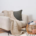 Bearaby Weighted Blanket 15 lbs (40"x72") – Driftwood Blanket Recycled Polyester – Eco-Friendly, Heavy Throw for Adults – Soft, Breathable, Sustainable Comfort