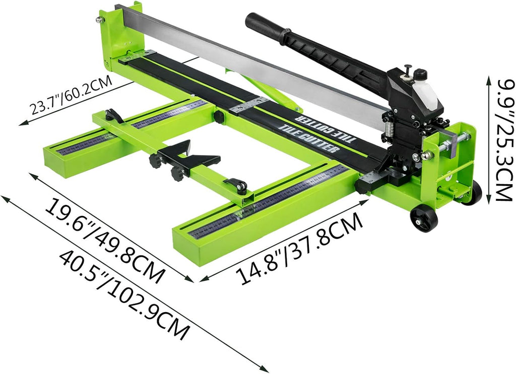Tile Cutter 40 Inch, Manual Tile Cutter All-Steel Frame,Tile Cutting Machine w/Laser Guide and Bonus Spare Cutter,Tile Cutter Hand Tool for Precision Cutting Porcelain Ceramic Floor Tiles