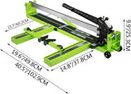 Tile Cutter 40 Inch, Manual Tile Cutter All-Steel Frame,Tile Cutting Machine w/Laser Guide and Bonus Spare Cutter,Tile Cutter Hand Tool for Precision Cutting Porcelain Ceramic Floor Tiles