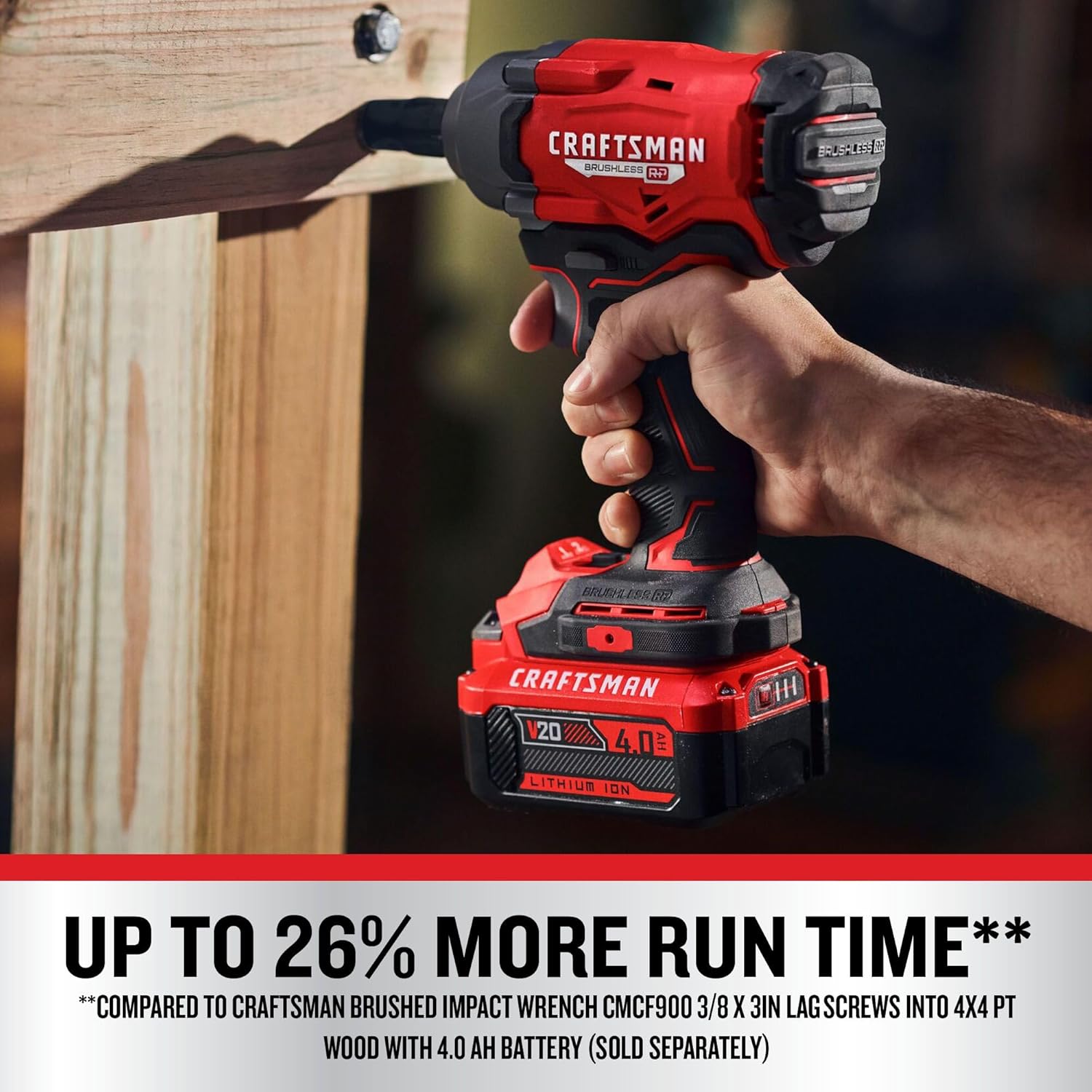 CRAFTSMAN V20 Cordless Impact Wrench, 1/2 inch, Bare Tool Only (CMCF921B)