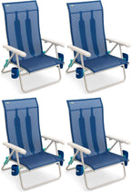 Shibumi Shade | Portable Beach Chair for Adults | Anti-Rust Marine Grade Frame | 300lb Capacity | Padded Backpack Straps | Weighs 8 Pounds | Breathable Fabric