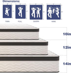 King Size Mattress, Medium Firm Memory Foam & Pocket Spring Hybrid Mattress,12 Inch King Size Mattress in a Box,CertiPUR-US Certified Safe Materials,Ideal for All Sleep Positions,76x80 Inches