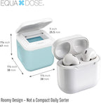 Equadose Magnetic Silicone Storage Containers, Modular Supplement & Travel Organizer, Reusable Soft Silicone Vitamin Jars, Fridge-Mountable, Deep Capacity, Secure Flip Lids, Rainbow Colors, BPA-Free