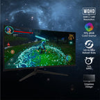 Kado Dual Gaming Monitor Setup - 2-Pack 34" Curved 1500R 21:9 Ultrawide 3440x1440 165Hz 1ms WQHD Computer Monitor  Stacked Setup AMD FreeSync Premium  VESA Mount HDMI DisplayPort Built-in Speakers