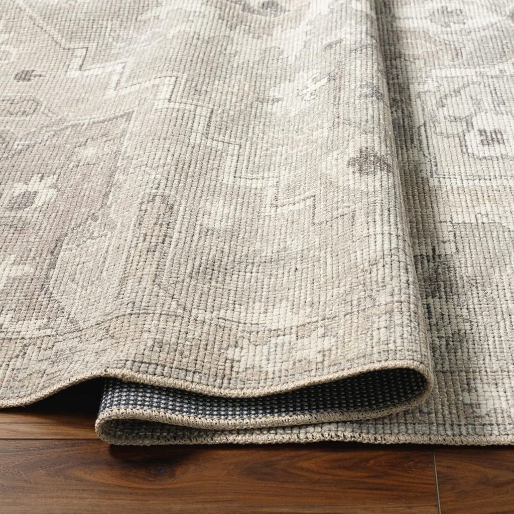 Livabliss x Becki Owens Elle Medallion Area Rug , 9'2" x 12', Light Grey