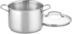Cuisinart 17-Piece Stainless Steel Cookware Set, Chef's Classic Steel Collection with Pure Aluminum Core for Quick and Even Heat, Cool Grip Handles, Dishwasher Safe, 77-17N