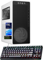 HP Omen 16L TG03 Gaming Desktop PC  Intel Ultra 7 265F  RTX 5060 GPU  32GB DDR5 RAM  1TB NVMe SSD  OMEN Hub  Thunderobot Gaming Keyboard Bundle  Black