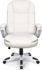 OFIKA Home Office Chair, 400LBS Big and Tall Chair Heavy Duty Design, Ergonomic High Back Cushion Lumbar Back Support, Computer Desk Chair, Adjustable Executive Leather Chair with Armrest