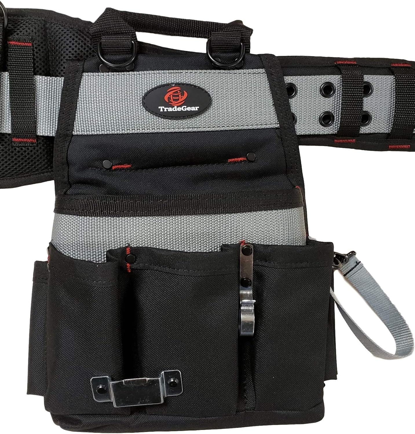 TradeGear Part#SZA Electrician's Belt & Bag Combo - Heavy Duty Electricians Tool Belt Designed for Comfort & Durability - Ideal for All Electricians Tools - Fits Sizes S - L (26"-40")