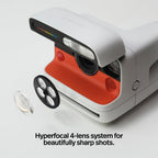 Polaroid Flip Instant Camera + Color Film Bundle (16 Photos Included) - Black (6565) - Hyperfocal 4-Lens System  Sonar autofocus  and Sence Analysis with Bluetooth paired Companion app