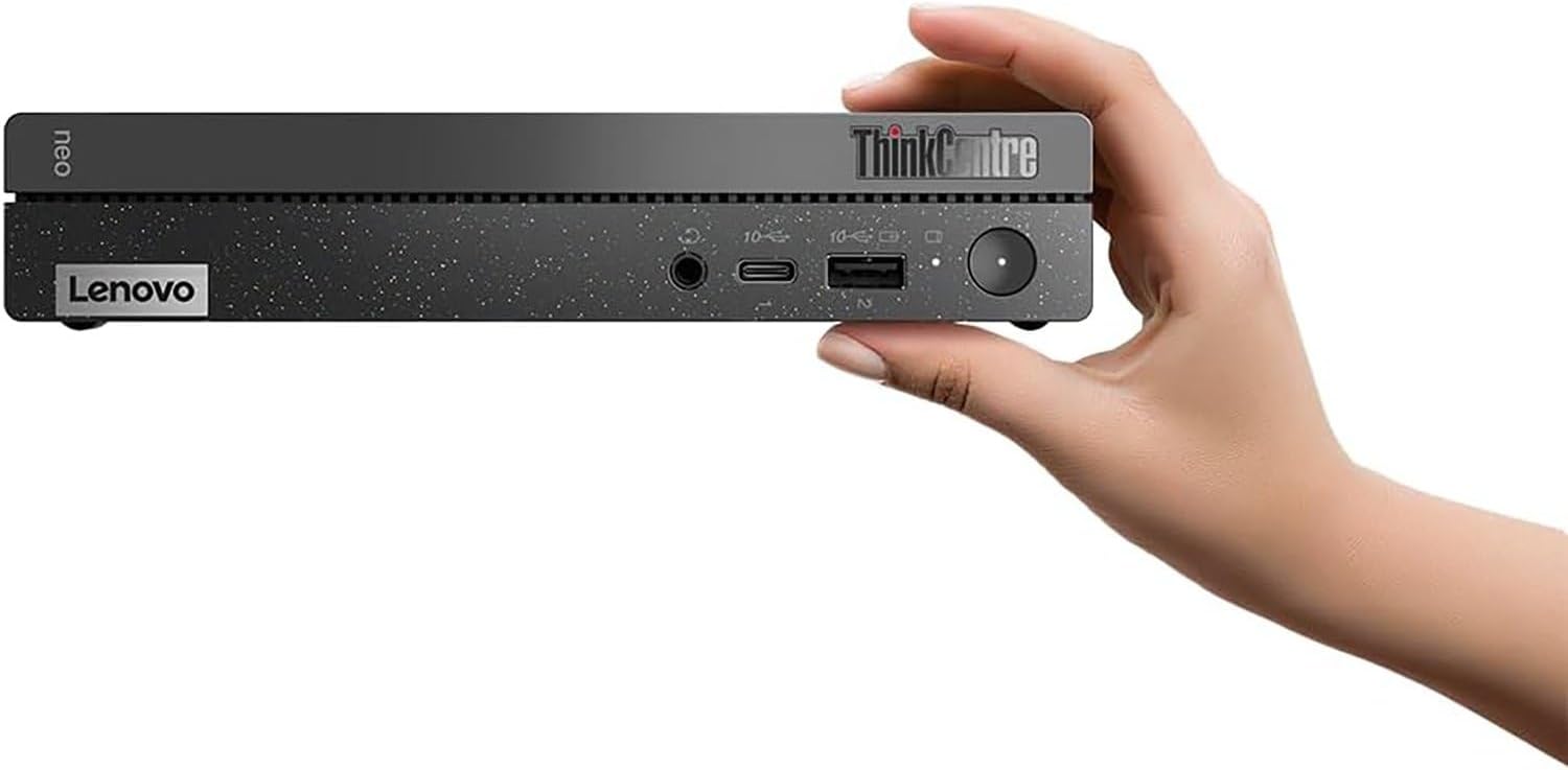 Lenovo ThinKCentre neo 50q Gen 4 Tiny 1L Business Mini Desktop Computer  13th Gen Intel 8-Core i5-13420H (Beat i7-1355U)  16GB DDR4 RAM  512GB PCIe SSD  2 DisplayPorts  WiFi 6  Win 11 Pro  Vent-Hear