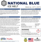 National Blue Ice Melt and Snow Salt 50lb Bucket - Fast Acting Ice Melter - Pet  Plant and Concrete Friendly  Environmentally Safe - Free of Magnesium Chloride - Melts to -15°F