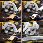 Circular Saw for De-Walt 20V Max Battery, 7-Inch Brushless Cordless Circular Saw, 8000 RPM, 0-45° Bevel, Power Tool for Wood PVC Cutting (Battery Not Included)