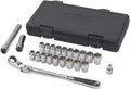 GEARWRENCH 23 Piece 3/8" Drive Pass-Thru™ 6 Point Standard SAE/Metric Mechanics Tool Set | 893823