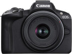Canon EOS R50 Mirrorless Camera RF-S18-45mm F4.5-6.3 is STM Lens Kit  24.2 Megapixel CMOS (APS-C) Sensor  4K Video  Hybrid Camera  Photo and Video  Vlogging  Content Creator  RF Mount  Black