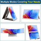 Alecewey Laptop Screen Extender  15.6 inch Triple Screen Laptop Monitor Extender FHD 1080P HDMI Detached Extended Portable Dual Monitor for 12-17'' Laptops with Window Mac Android