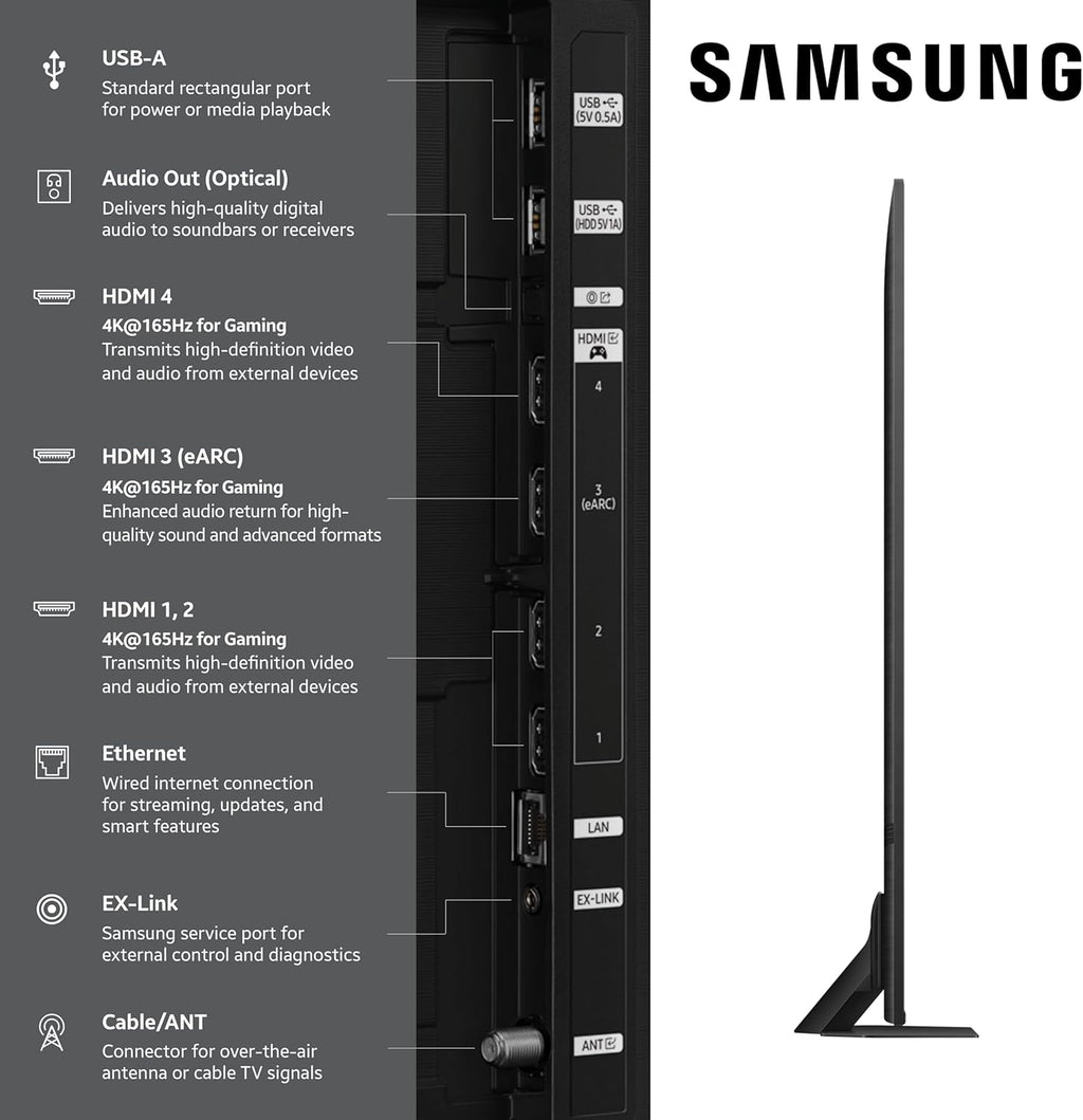 Samsung 65-Inch Class Neo QLED 4K QN90F Series  Vision AI  Mini LED Smart TV (2025 Model  65QN90F) Neo Quantum HDR+  Object Tracking Sound+ w/Dolby Atmos  Glare Free  Gaming Hub  Alexa Built-in
