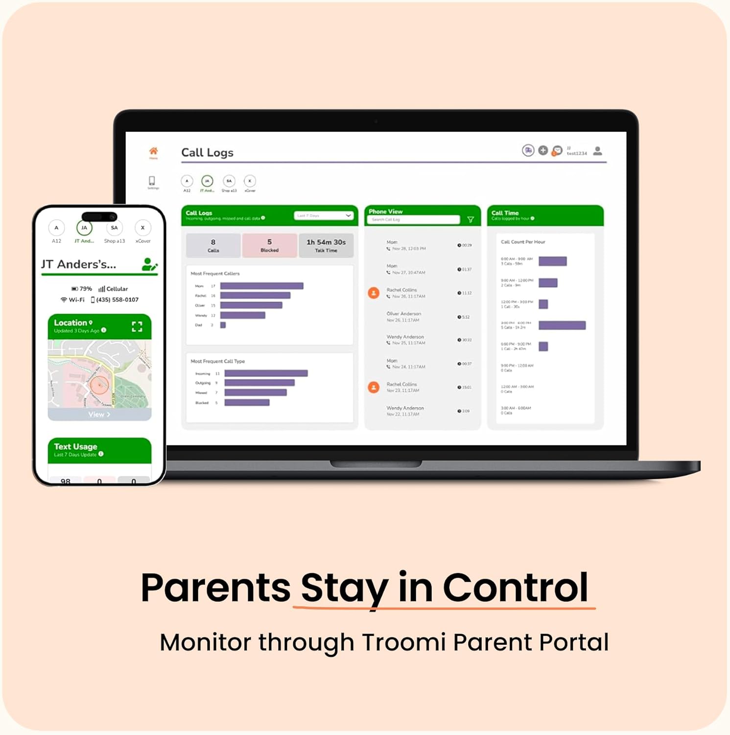 Troomi Safe Phone for Kids (Samsung Galaxy A16) – Parent-Managed Apps, GPS & Text Monitoring – Phone Purchase Only | Requires Service Plan & Activation