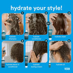 VERB Hydrate Shampoo + Conditioner Duo - Cleanses + Nourishes Dry + Frizzy Hair to Smooth + Reduce Frizz - Amber + Warm Jasmine Scent