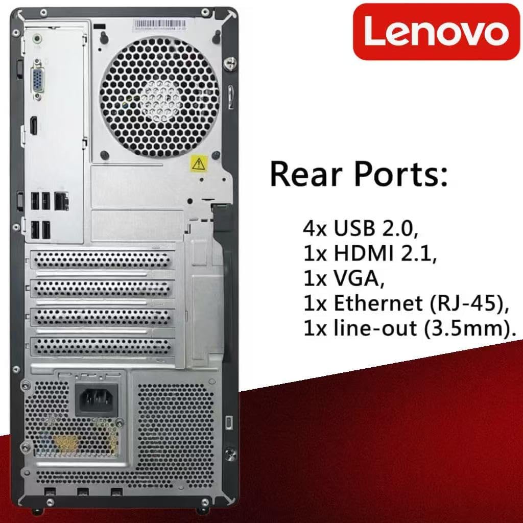 Lenovo IdeaCentre Secure & Productive Business Tower Desktop  Intel 10-Core Ultra 5 225  16GB DDR5 RAM  1TB Storage(512GB SSD & 500GB HDD)  HDMI + VGA  Wi-Fi 6E  RJ-45  USB-C  Windows 11 Pro