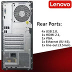 Lenovo IdeaCentre Secure & Productive Business Tower Desktop  Intel 10-Core Ultra 5 225  16GB DDR5 RAM  1TB Storage(512GB SSD & 500GB HDD)  HDMI + VGA  Wi-Fi 6E  RJ-45  USB-C  Windows 11 Pro