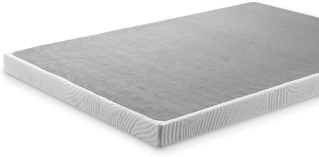 Zinus Victor 4 Inch Quick Lock Box Spring / Mattress Foundation / Built-to-Last Metal Structure / Low Profile / Easy Assembly, King, White