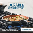 Farberware 10365 Glide Dishwasher Safe Nonstick Cookware Set / Pots and Pans Set - 11 Piece, Black