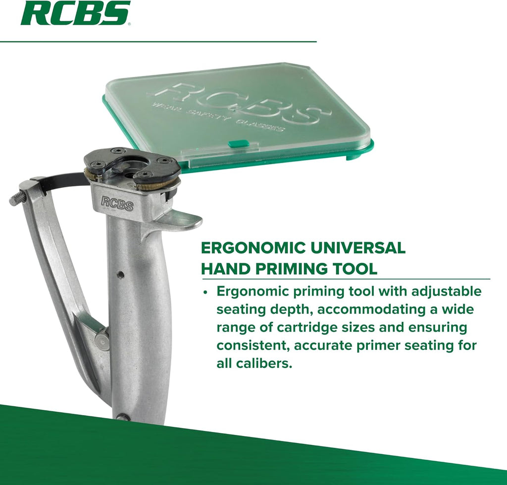 RCBS 90201 Universal Hand Priming Tool, Green
