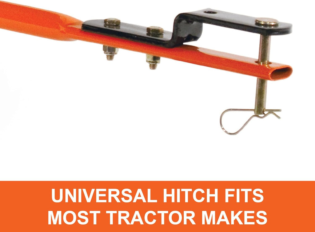 Agri-Fab 45-0463 Pull Behind Broadcast Spreader 130 lb. Hopper Capacity Designed for Seed  Fertilizer  Salt  Ice Melt with Universal Hitch 12 ft. Spread Width for Riding Lawn Mowers and Lawn Tractors