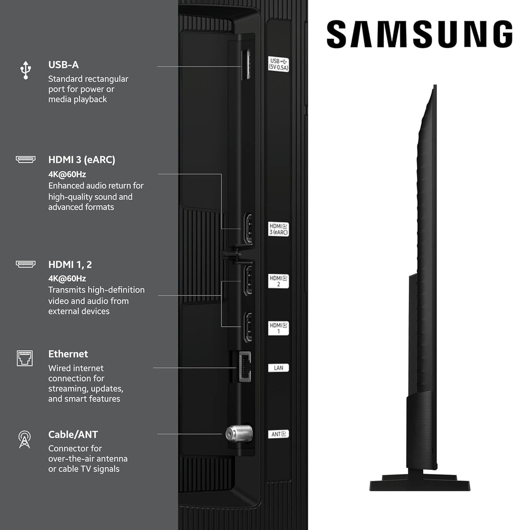 Samsung 65-Inch Class QLED Q7F Series Samsung Vision AI Smart TV (2025 Model  65Q7F) Quantum HDR  Object Tracking Sound Lite  Q4 AI Gen1 Processor  4K upscaling  Gaming Hub  Alexa Built-in