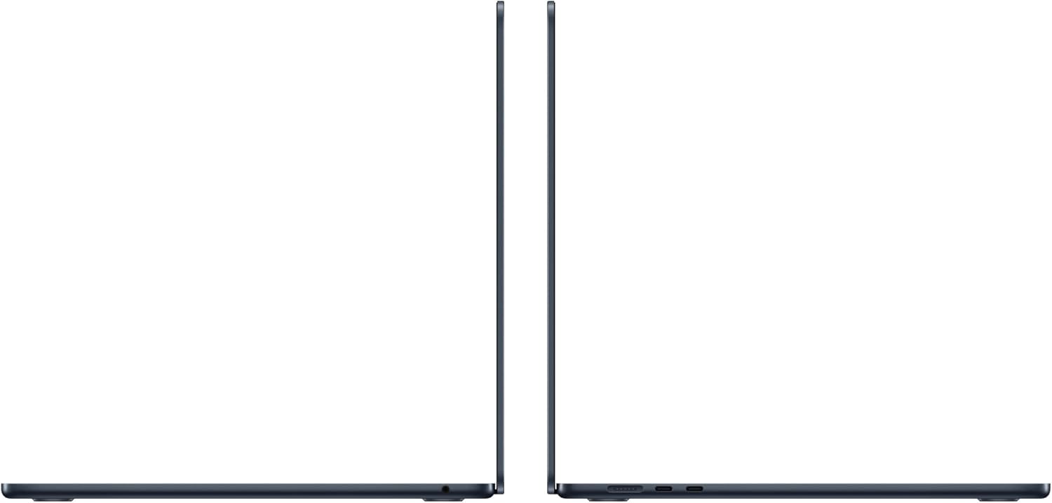 2023 Apple MacBook Air with Apple M2 Chip with 8-Core CPU/10-Core GPU (15-inch  8GB RAM  256GB SSD Storage) (QWERTY English) Midnight (Renewed)