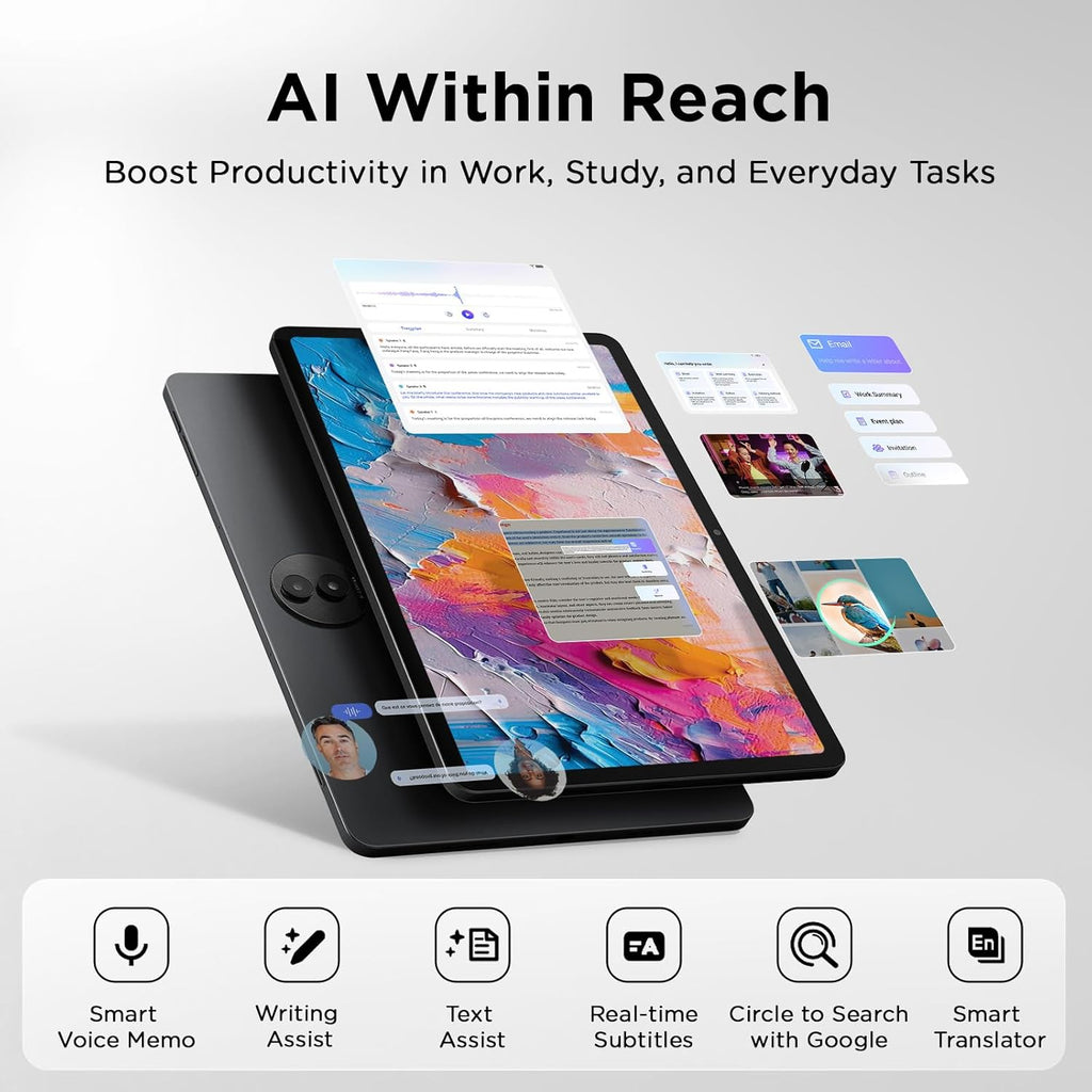 TCL NXTPAPER 11 Plus Android Tablet  11.5" 120Hz 2.2K Drawing Pad & Digital Notebook  Stylus & Flip Case Included  NXTPAPER 4.0 Display  AI Tools  8+8GB RAM  256GB Storage  8000mAh Battery  Onyx Black