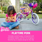 Dynacraft Barbie 16-inch Girls' Bike for Kids Ages 5-7 Years - Fun and Stylish Design, Sturdy and Durable, Perfect for Kids Learning to Ride, Easy to Assemble, Ideal for Young Riders