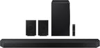 SAMSUNG Q990D 11.1.4ch Soundbar w/Wireless Dolby Atmos Audio  Rear Speaker Included  Q-Symphony  SpaceFit Sound Pro  Adaptive Sound  Game Mode Pro with Alexa Built-in  HW-Q990D/ZA
