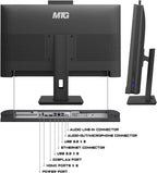 Gaming All in one PC 24 Inch FHD Touchscreen  MTG Yama  Intel Core i5 10th Gen  16GB RAM  1TB NVME  AMD RX 550 4GB DDR5 Graphics  Webcam  DVD RW  RGB Combo  Windows 11 Home
