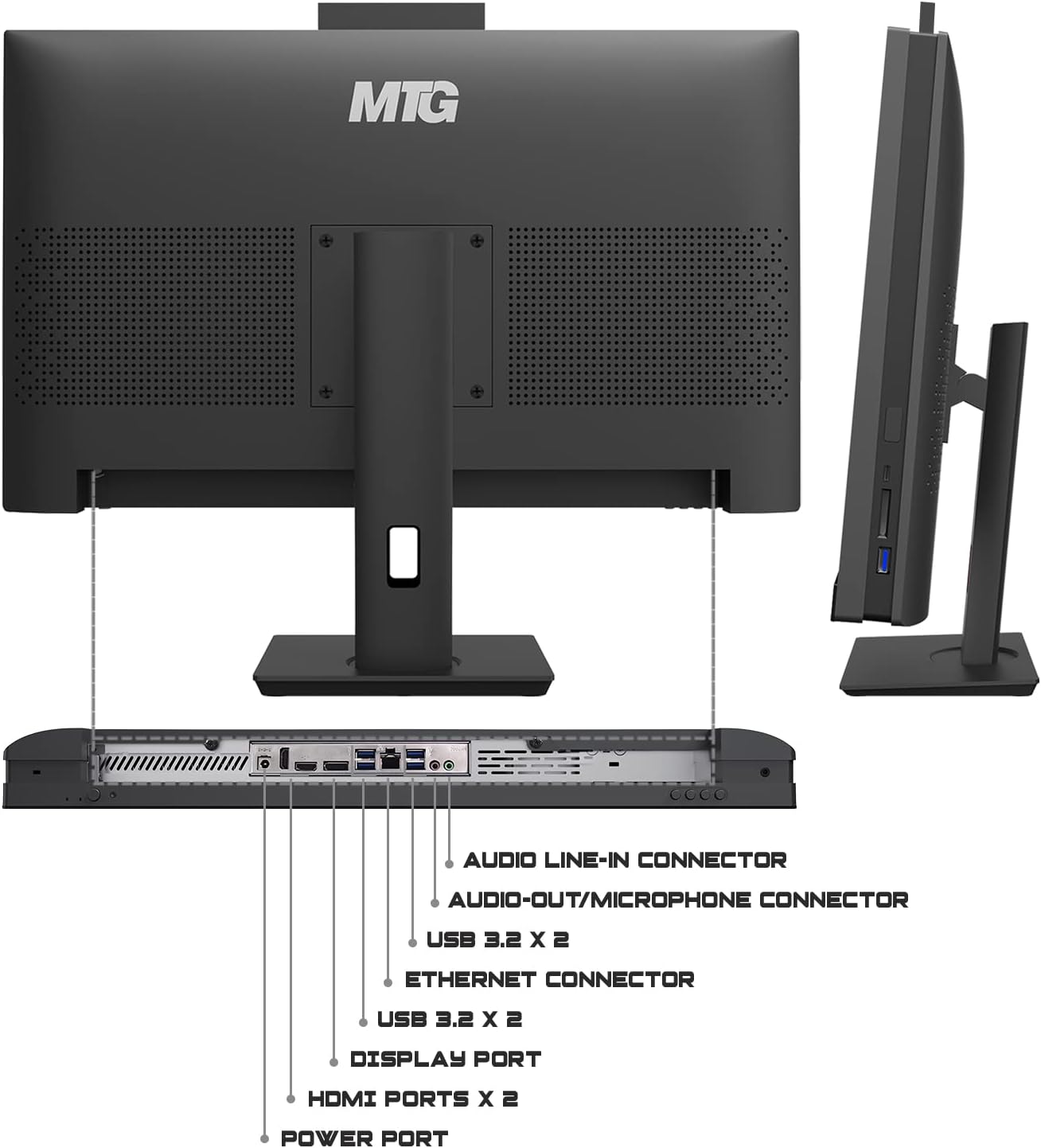 Gaming All in one PC 24 Inch FHD Touchscreen  MTG Yama  Intel Core i5 10th Gen  16GB RAM  1TB NVME  AMD RX 550 4GB DDR5 Graphics  Webcam  DVD RW  RGB Combo  Windows 11 Home