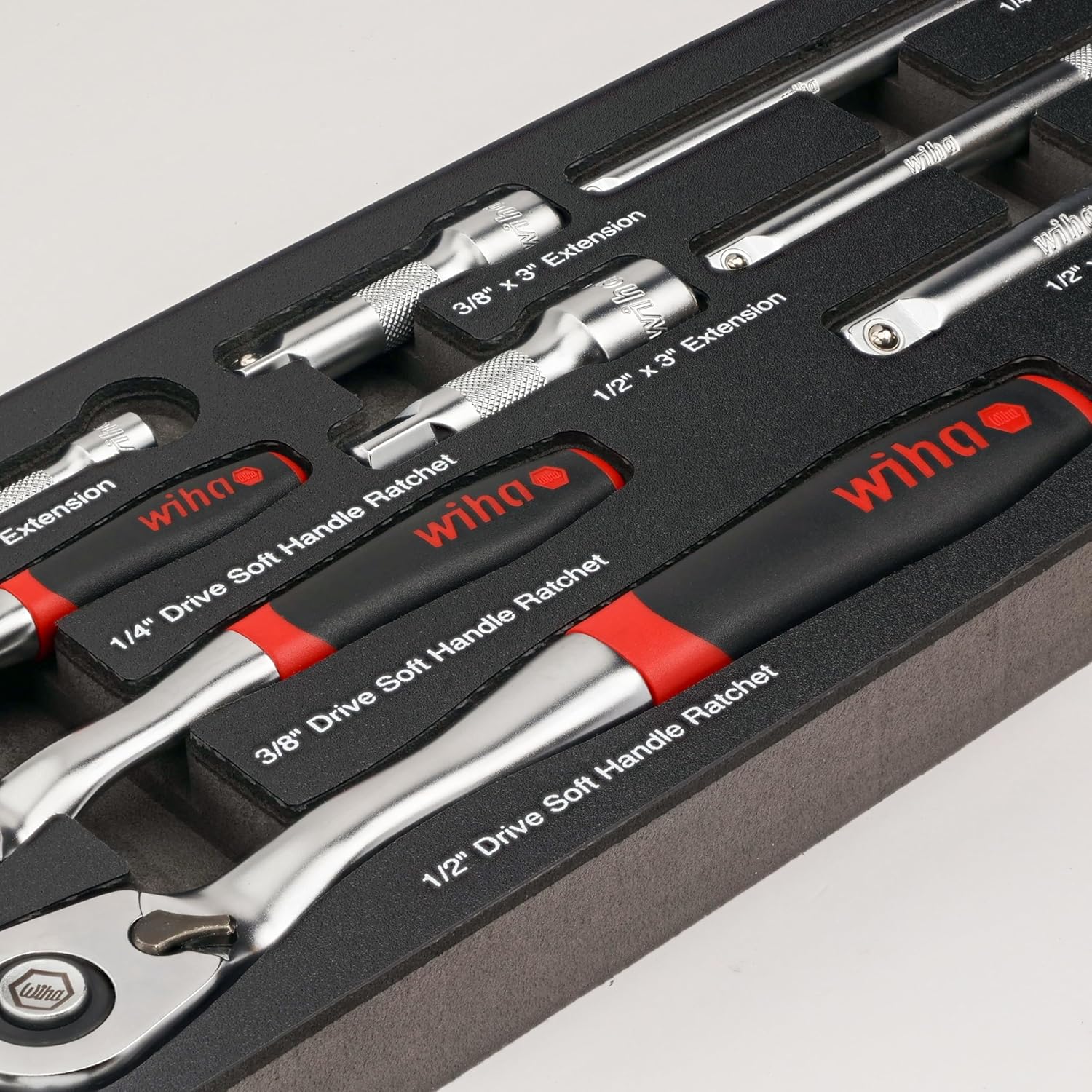 9pc SoftFinish Ratchet wrench set