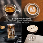 De'Longhi Dinamica Plus Fully Automatic Espresso Machine - Brew Personalized Coffee for up to 4 User Profiles, 24+ Recipes, Built in Grinder & Automatic Milk Steam Wand with 3 Frother Modes