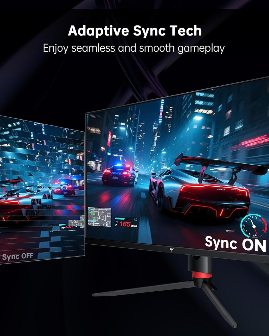 KTC 32 Inch 4K Gaming Monitor  165Hz UHD (3840x2160P) Fast IPS Screen  1ms (MPRT)  Adaptive Sync  3000:1 Contrast 121% sRGB HDMI 2.1 Display Port 1.4  Tilt/Height Adjustment  VESA Mount  H32P22P