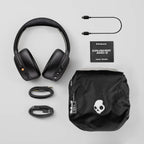 Skullcandy Crusher ANC 2 Wireless Over-Ear Bluetooth Headphones with Extra USB-C Charging Cable  Multi-Sensory Bass  Active Noise Cancelling  60 Hours Battery  Microphone iPhone Android - True Black