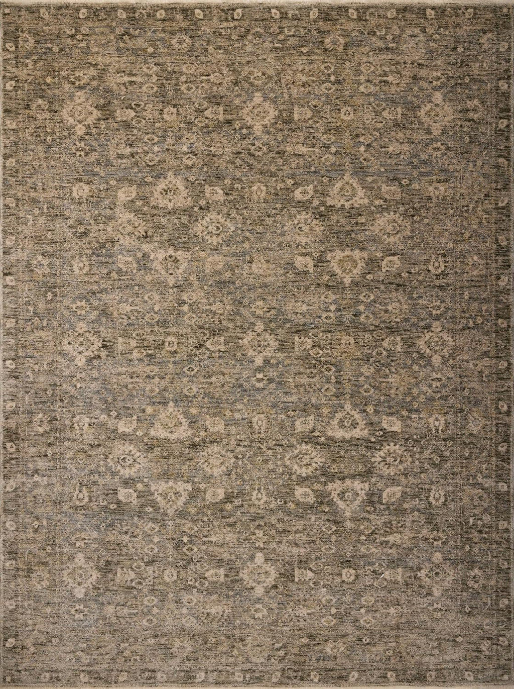 Loloi Magnolia Home by Joanna Gaines Junie Collection JUE-06 Lagoon/Natural 7'-10" x 10'-2", .38" Pile Height, Area Rug