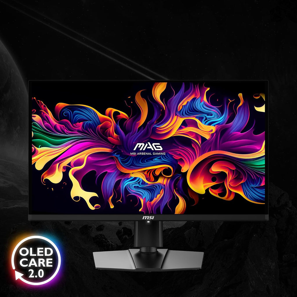 msi MAG 271QP QD-OLED X28 27-inch 2560 x 1440 (QHD) Gaming Monitor  280Hz  Adaptive-Sync  HDR Ready  HDMI  VGA Port  VESA Mountable  Tilt  4-Side Slim Bezel  0.03ms  Black
