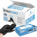CLEAN SPACE PROJECT Black Nitrile Cooking Gloves, Heavy Duty 5.5 Mil, Disposable Food Grade, Latex Free Powder Free