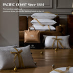 Pacific Coast White Goose Down Pillow, Extra Support Bed Pillow for Side Sleepers, Down Pillow King Size of 1 Pack, 450 Thread Count 100% Cotton Jacquard Fabric, Firm Supportive