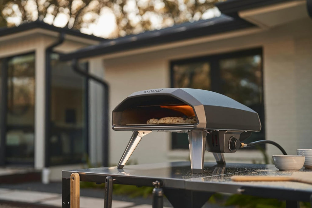 Ooni Koda 2 Propane Gas Pizza Oven – 14" Gas Powered Outdoor Oven with 28 mBar Regulator and Gas Hose  Gas Powered Portable Pizza Oven - Foundry Black