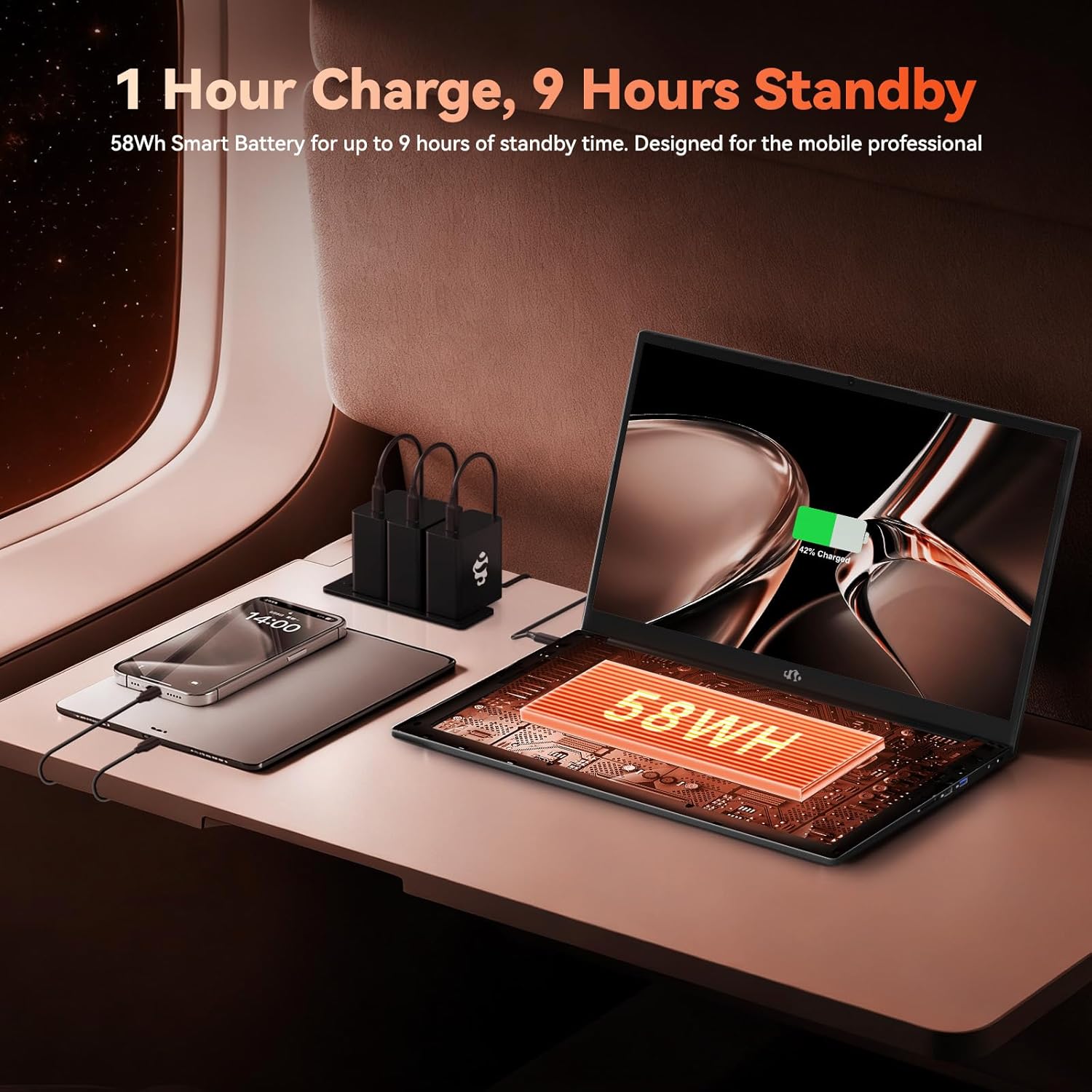 NIMO 2026 Gaming Laptop  17.3" FHD IPS Large Screen  AMD R7 7735HS (Up to 4.75 GHz  Beat i7-12650H) Computer with 16GB DDR5 RAM 256GB SSD  180° Vewing  Radeon 680M  Dual Fans  for Business  College