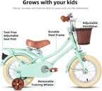 JOYSTAR Girls Bike for 2-12 Years Old Toddlers and Kids, 12" 14" 16" 18“ 20" Retro Style Kids Bike with Training Wheels, 18 20 Inch Children Bicycle with Kickstand